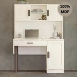 Comiet Manolya Mdf Kitaplıklı Dolaplı Çalışma Masası