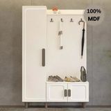 Comiet Manolya Mdf Raflı Askılıklı Ayaklı Tasarım Portmanto Ayakkabılık
