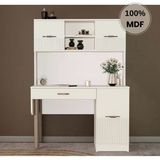 Comiet Menekşe Mdf Kitaplıklı Dolaplı Çalışma Masası
