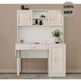 Comiet Nilüfer Mdf Kitaplıklı Dolaplı Çalışma Masası