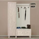 Comiet Nilüfer Mdf Raflı Askılıklı Ayaklı Tasarım Portmanto Ayakkabılık