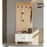 Comiet Papatya Mdf Ayaklı Tasarım Askılıklı Portmanto Ayakkabılık - Aytaşı