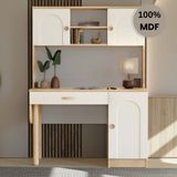 Comiet Papatya Mdf Kitaplıklı Dolaplı Çalışma Masası - 120*165 - Aytaşı