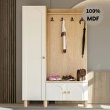 Comiet Papatya Mdf Raflı Askılıklı Ayaklı Tasarım Portmanto Ayakkabılık