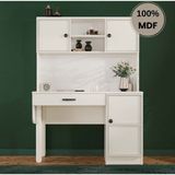 Comiet Zambak Mdf Kitaplıklı Dolaplı Çalışma Masası - 120*165 - Aytaşı