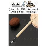 Çömlek Kil Seramik Polimer Oyma Şekillendirici Çift Taraflı Detay Kalemi 1 Adet Seramik Modelaj Oyma