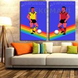 Commodore 64 International Soccer İkili Retro Kanvas Tablo dkm-k17 - Premium Kanvas Tablo (70x100cm)