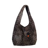 Community Bag Günlük Omuz Çantası - Su İtici Polyester Kumaş - Büyük Kapasiteli Şehir Çantası (Leopar)