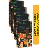 Comodo Coffee Brezilya Premium Gold Selection Çekirdek Filtre Kahve 250 gr x 4 - Moka Pot