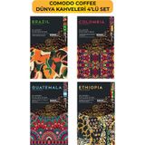 Comodo Coffee Dünya Kahveleri Çekirdek Kahve 4 x 250 G