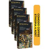 Comodo Coffee Etiyopya Premium Gold Selection Çekirdek Filtre Kahve 250 gr x 4 - Öğütülmüş Espresso