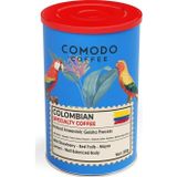 Comodo Coffee Organic Specialty Colombia Geisha Process Natural Çekirdek Filtre Kahve Metal Teneke Kutu 200 Gr