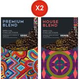 Comodo Coffee Premium Blend - House Blend Filtre-Çekirdek Kahve 2'li Paket 2x 250 gr - French Press