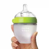 Comotomo Antikolik Silikon Biberon 150 ml Yeşil - Yavaş Akışlı (0-3 Ay) Yenidoğan