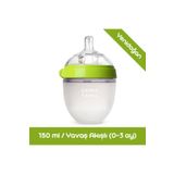 Comotomo Antikolik Silikon Biberon 150Ml Yeşil - Yavaş Akışlı (0-3 Ay) Yenidoğan