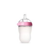 Comotomo Antikolik Silikon Biberon 250 ml Pembe - Orta Akışlı (3-6 Ay)