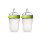 Comotomo Antikolik Silikon Biberon 2'Li 250Ml Yeşil- Orta Akışlı (3-6 Ay)