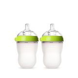 Comotomo Antikolik Silikon Orta Akışlı 3-6 Ay 2'li Biberon 250 Ml - Yeşil
