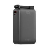 Compac Ultra67 20.000 Mah 2 Adet 67w Type-c Ve 18w Usb Ekstra 100w Kablolu Hızlı Şarj Powerbank Koyu Gri