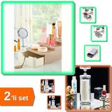 Compact Çekmeceli Ve Standlı Düzenleyici Organizeri + Makyaj Pamuğu Organizeri - 2Li Set Q8g9m3