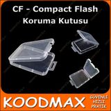 Compact Flash - CF Hafıza Kartı Koruma Kutusu Şeffaf