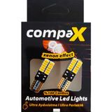 Compax 12v Turuncu Dipsiz T10 Park Ampulü 24 Ledli Canbuslu Yüksek Parlaklık ve Modern Tasarım