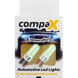 Compax Led Ampul Buz Mavisi Dipsiz T10 Park Ampulü 12v 12 Ledli 2 Adet