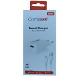 Compaxe CTA-521MU 5 V 2.1 A 10 W 1 mt USB 3.0 Mikro Şarj Kablosu