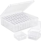 Compaxe P-Serisi 24’lü Plastik Şeffaf Saklama Kutusu (24 Küçük + 1 Büyük Kutulu Set) - Çok Renkli