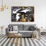 Complicated Yağlı Boya Dokulu Tablo 90X120 Gold Çerçeveli