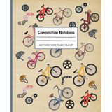 Composition Notebook: Bicycle Journal Notebook for Kids and Teens | Wide Ruled | 7.5 x 9.25 inches | 110 Pages