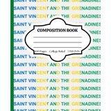 Composition Notebook College Ruled: Celebrating Caribbean Culture - St Vincent and The Grenadines - Stylish Notebook for Back to School, College, Office Work, & Personal Use