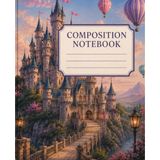 Composition Notebook College Ruled: Fairy Tale Castle Aesthetic Journal for College, Work, Teens, Adults | 120 College Ruled Pages