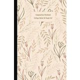 Composition Notebook College Ruled & Graph 5x5: Classic Flower Cover Paper Styles on One Sheet To Get Creative: Coordinate, Grid, Squared, Math Paper, Notes, Draw Sketches, Diary Journal Organizer