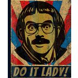 Composition Notebook: Do It Lady with Retro Humor Poster Theme, College Ruled Journal for Office Coworkers and Students, Perfect for Daily Notes, Funny Office Gifts, and Creative Writing