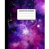 Composition Notebook Pink Starry Galaxy: Wide Ruled Paper Notebook Journal. Wide Lined Workbook For Girls, Boys, Kids, Teens And Students. (7.5 X 9.25, 110 Pages)
