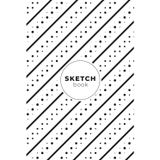 Composition Sketchbook Geometric Pattern Design 6x9: Black White Background | Blank Pages | Journal For School, College, Office, Work, Home & Office, art | Write your notes.