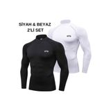 COMPRESSİON BOĞAZLI FUTBOL BODY-FİTNESS BODY- BOĞAZLI BASKETBOL & VOLEYBOL BODY 2'Lİ SET YARIMBOĞAZ2Lİ