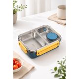 Comprox 304 Paslanmaz Çelik Bento Lunch Box – 2 Bölmeli, Sosluklu, BPA Free | Beslenme Kutusu, Sefer Tası