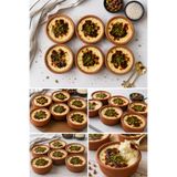 Comprox 6'lı Sütlaçlık Çömlek Kase 11 cm Yapışmaz İç Kaplamalı Güveç Kase Sufle Puding Kabı Sütlaç kasesi