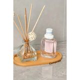 Comprox Bambu Oval Sunum Ve Servis Tepsisi - Şık Ahşap Görünümlü Tepsi, Yağdanlık Altlığı, Mutfak Ve Banyo