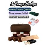 Comprox Eser Damla Oval Okey Takımı, Doğal Ahşap Oval Okey Takımı (101 OKEY OYUN SETİ) Ahşap 1. Sınıf Masif