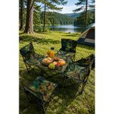 Comprox Kamp ve Piknik Sandalye Seti 4+1 Katlanır Masa Sandalye Takımı | 4 Sandalye + 1 Masa | Taşıma Çantalı