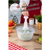 Comprox KARIŞIK RENK Xl Pratik 6lt Manuel Sebze Kurutucu Salata Yeşillik Kurutucu (STOP DÜĞMELİ)