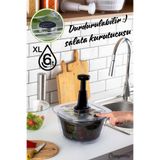 Comprox Pratik 6LT Manuel Sebze Kurutucu, Salata kurutucu, meyve yıkama (Stop Düğmeli) (KARIŞIK RENK )