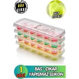 Comprox Rapsodi Rengarenk Silikon Buz Kalıbı Yapışmaz Özellikli Kolay Kullanım İçin