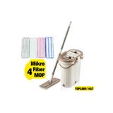 Comprox Vip Ahmet Vipset PRO KUMSAL Mop Temizlik Seti 4+1 Bez %100 Temiz Su Kirli Su Ayıran Temizlik Seti