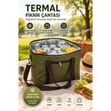 Comprox YEŞİL 40 Litre Termos Çanta | Yalıtımlı Plaj, Piknik, Kamp ve Günlük Kullanıma Uygun