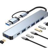 Comse 7 In 1 Usb type-C USB A+Usb C-Usb 2.0/3.0 Çevirici Adaptör Çok Portlu Çoklayıcı Usb Hub