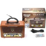 Comse M-115Bt Nostaljik Radyo Sd Usb Aux Mp3 Çalar Bluetooth Hoparlör Ahşap Retro Radyo